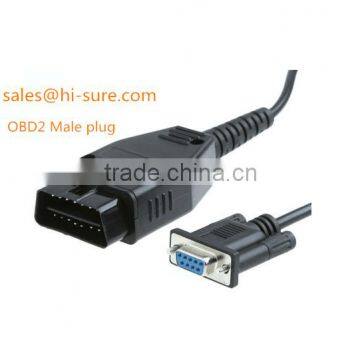 OBD2 connector Male to DB9 cable for obd diagnostic