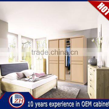 Top Selling Veneer Bedroom Wardrobe Sliding Door System Designs photo-4