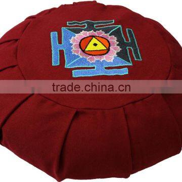 Cotton Twill outer Pleated Meditation Cushion: High quality