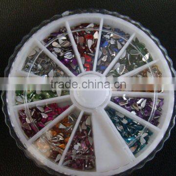 Hot sell Colorfuls 3D nail art decoration/3D nail art diamond