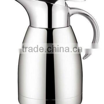 mirror finish double wall vacuum coffee pot best price