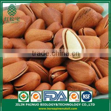 China Supplier of New Crop Siberian Open Pine Nuts in Shell