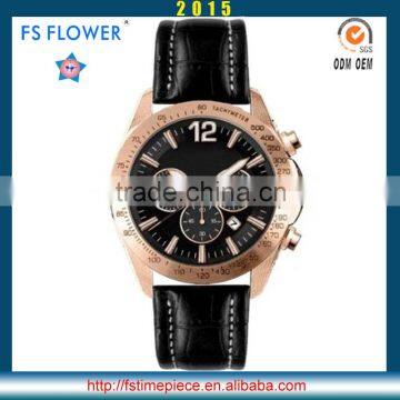 FS FLOWER - Time Watch Hour, Minute, Seconds Stopwatch Men Hand Watch