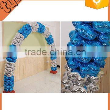 Best selling custom shape foil balloon balloon arch stand, balloon centerpiece stand, stand balloon for party decoration