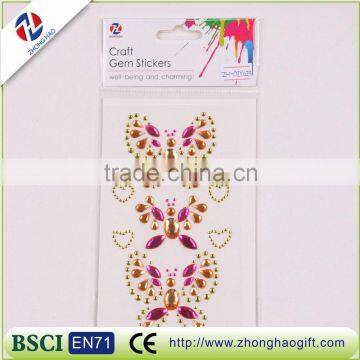 DIY butterfly shape and draggonfly shape sticker design