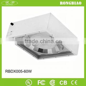 Recessed 5000K 85-277V Polycarbonate Cover Round 60W Induction Modern Ceiling Lamp