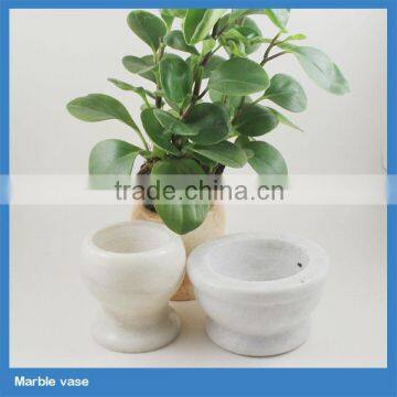 large outdoor cheap handmade white marble bulk flower pots