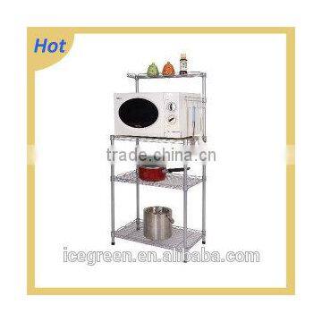 Kitchen Microwave Oven Rack With Shelves photo-3