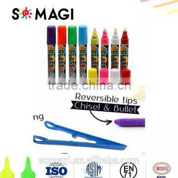 Fashion Stationery Highlighter Pen Marker Fluorescent Chalk Marker Pens for Led Writing Board 10mm Decoration