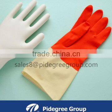 Pidegree long leather rubber gloves