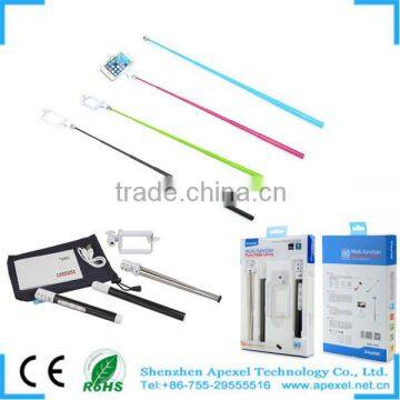 Carbon Fiber Telescopic rod, handheld monopod Flexible monopod, with Zoom Function for iphone CL-64