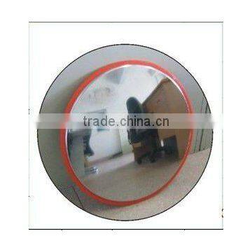 outdoor convex mirror in coner avoiding accident