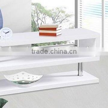 2016ELEGANTMDFBOOKSHELFHIGHGLOSSYPAINTBLACKWHITE RED TV STANDMETALSHELFSTORAGESHELFWOOD photo-2