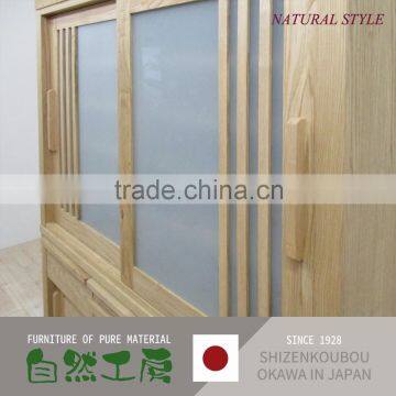 Durable and Easy to Use Japanese High-quality Wooden Cabinet for Dining Room for House Use , Various Size Also Available