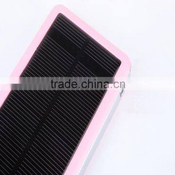 Big capacity solar power bank charger 10000mAh ploymer Li-ion Battary solar power bank charger