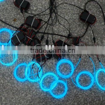 5.0mm high brightness blue el wire and driver