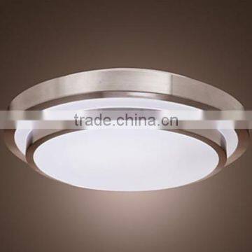 2014 hot Brushed Nickel 1 Light 17" Width Fluorescent Flush Mount Ceiling Fixture UL ETL CE ROHS