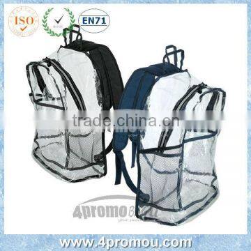 Wholesale pvc clear school bag