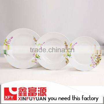 New products wholesale royal fine porcelain dinner set,dinner plate for hotel