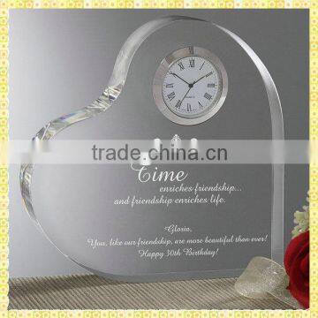 Unique Exquisite Luxury Crystal Anniversary Clock For New Year Business Gifts Souvenirs