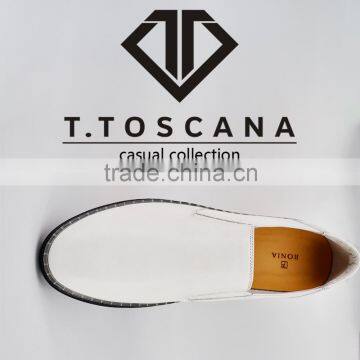 2016 no Laces Italy Leather Men Casual Shoes photo-5