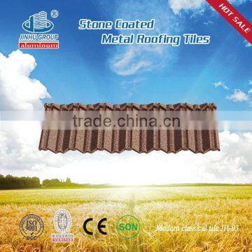 Color stone coated steel flat classic roofing tile/metal building roof materials