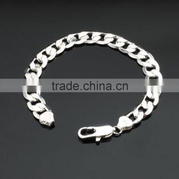 2016 Alibaba Fashion jewelry factory custom silver plated bracelet