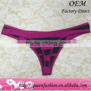 2016 Hot Model Sexy Women Spandex Thongs Teen Ladies Lace Thongs for Women photo-3