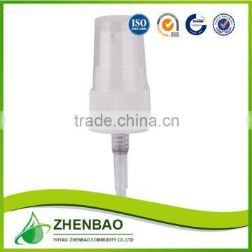 China supplier Accept Custom Order and Plastic Material white color treatment pump sprayer from Zhenbao Factory