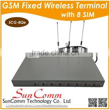 SCG-8Qe 8 RJ-11 ports FWT with 8 sim card slots