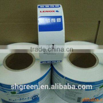 Cheap self-adhesive printing sticker roll for apparel