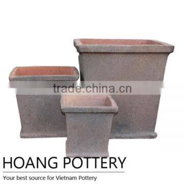 Wholesale Square Sandblasted Pot - Vietnam Pottery Manufacturer