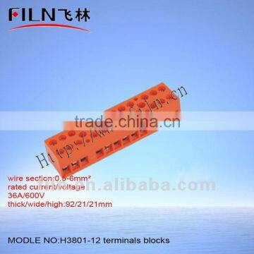 comb busbar terminal block H3801-12