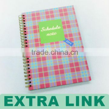 Ring spiral binding schedule notebook printing