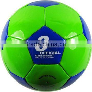 Wholesale CE approved multicolor PVC size 3 football for kids playing