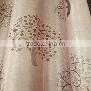 customized window curtain fabric, jacquard fabirc 004 fire retardant blackout fabric for bedroom