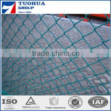 Long term stable supply galvanized / pvc coated heavy chain link fence