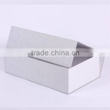 Silver foil cosmetic floding gift paper box