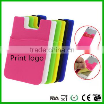 Online shop Silicone phone wallets with print logo