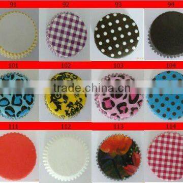 Supply kinds of patterns cupcake baking liner paper baking cases fancy paper cupcake liners