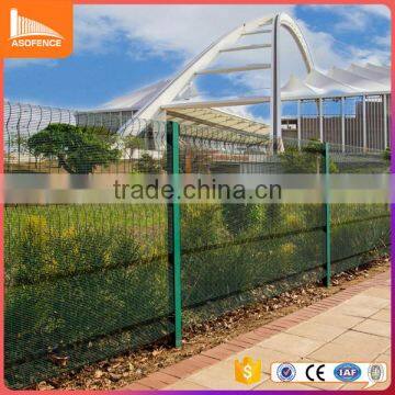 Anti climb pvc coat curvy welded wire fence 358 fence panel