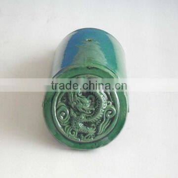 Handmade Chinese dragon roofing tiles ceramic