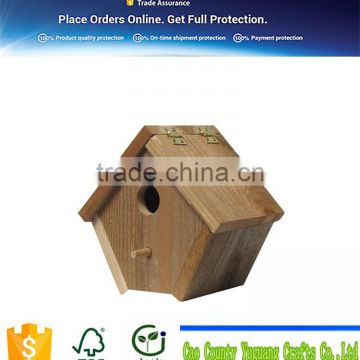 OEM rustic handmade outdoor bird nest / bird house