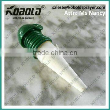 Automatic ceramic plant waterer with white ceramic spike