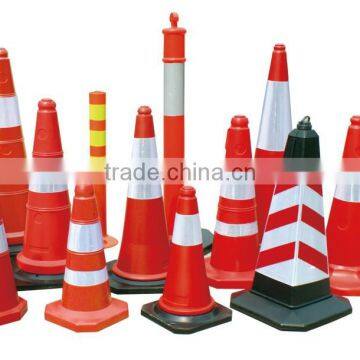 5kg Plastic traffic road cone with rubber base