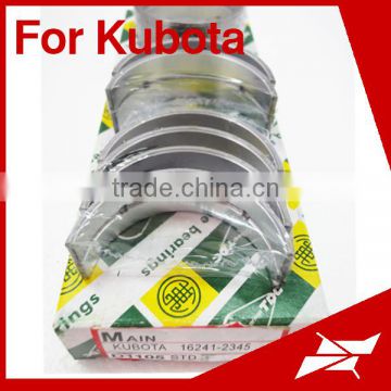 Main bearing diesel engine parts for Kubota D1105 construction engine use