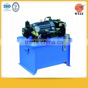 AC or DC hydraulic power unit pack for tipper trailer and lifting system