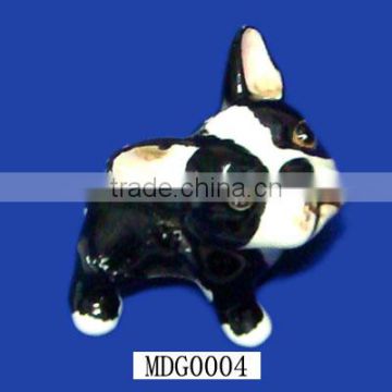 Hand Made Vintage Ceramic Dog Figurine Boston Terrier