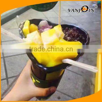 PP Split Boba Tea Cup With Snack Bowl 700ml photo-3