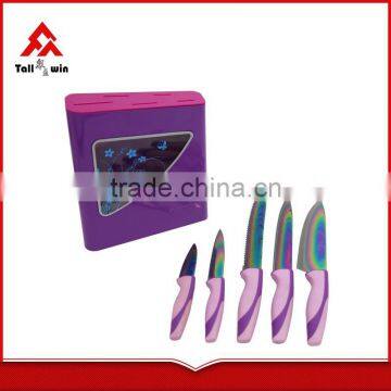 Good Quality Kitchenware Knife Set With Hollow Handle in Acrylic Block photo-4